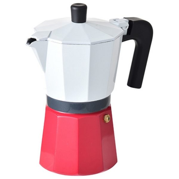 Italiensk Kaffepanna Pierre Cardin Q3971 Röd Aluminium 350 ml