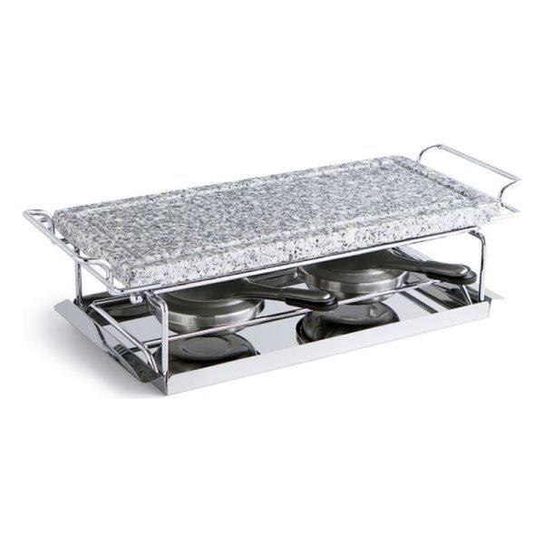Grill med Stenplatta Quid Arbon Blandad Granit (33 x 15 x 1,8 cm)