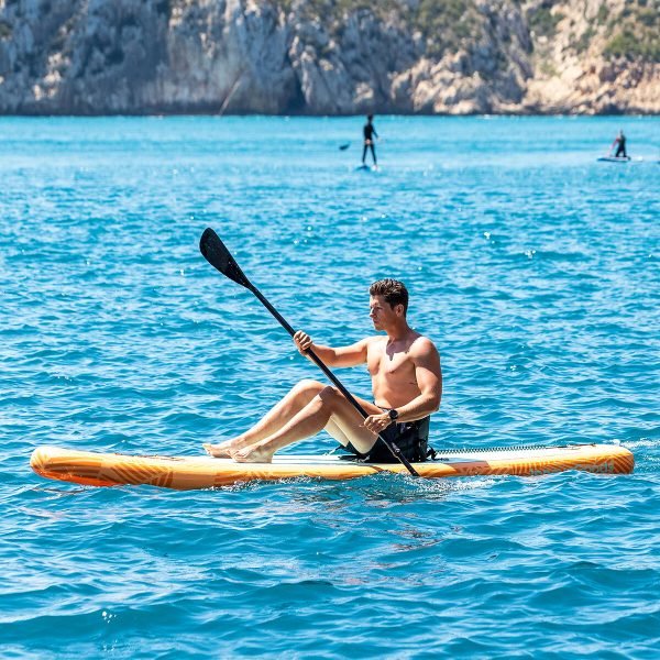 2-i-1 uppblåsbar paddel surfbräda med säte och tillbehör Siros InnovaGoods 10'5" 320 cm